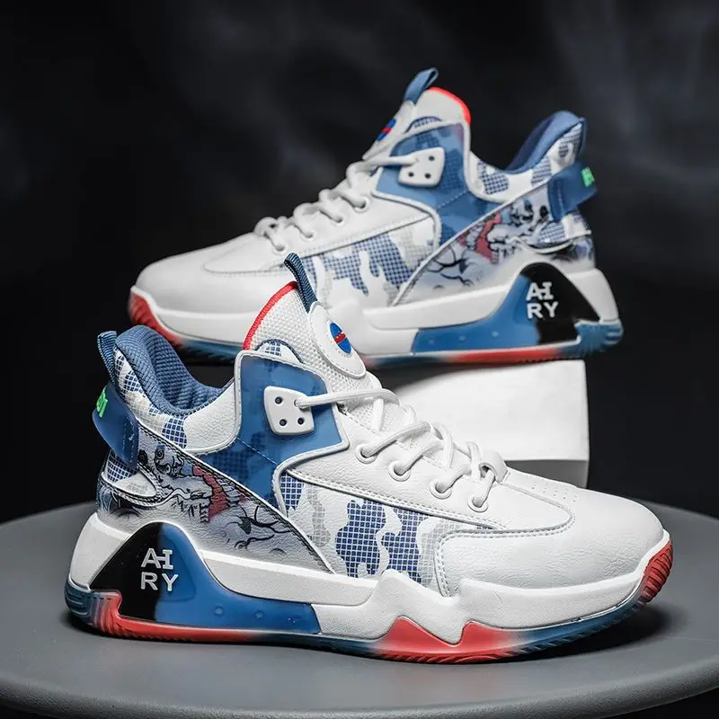 メンズシックハイトップバスケットボールシューズ,厚底,耐摩耗性,ランニング,スポーツ,カジュアル,新品,秋,冬,2023