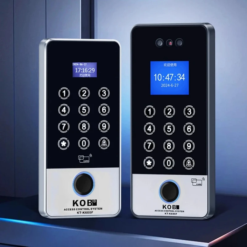KOB Outdoor Waterproof Fingerprint Password Machine Remote Graffiti APP Visual Intercom Access Control System Machine