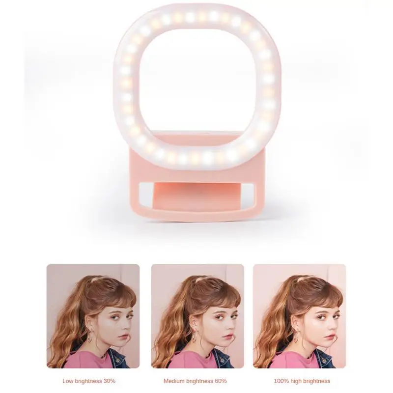 USB recarregável Mini Fill Light, Mobile Phone Selfie Lights, Live Streaming, Beleza, Fotos