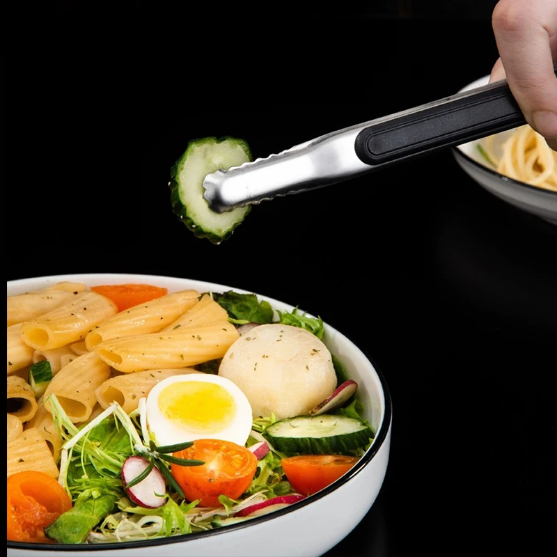 Stainless Steel BBQ Grill Tongs Food Cooking Tools Hot Pot Buffet Clip Baking Bread Steak Clip Kitchen Tools view 5