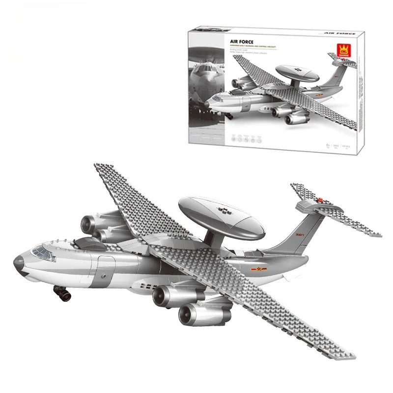 

Военная образовательная модель-конструктор - Самолет раннего оповещения и истребитель, подарок на детский праздник