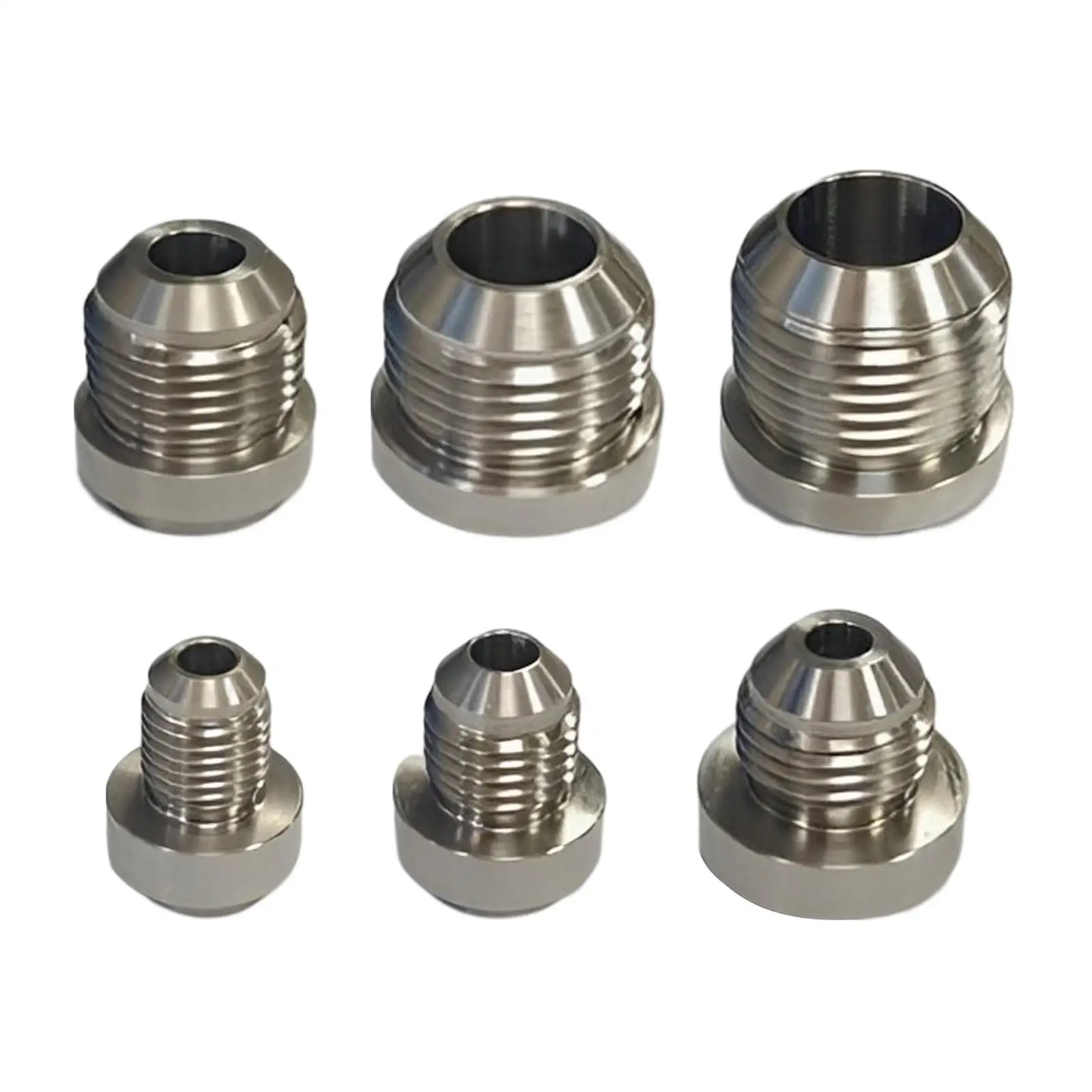 Stainless Steel Male Weld on Fitting Replaces Accessory Durable Male Billet Male Weld on Bung Water Fuel Oil Tank Hose Adapter