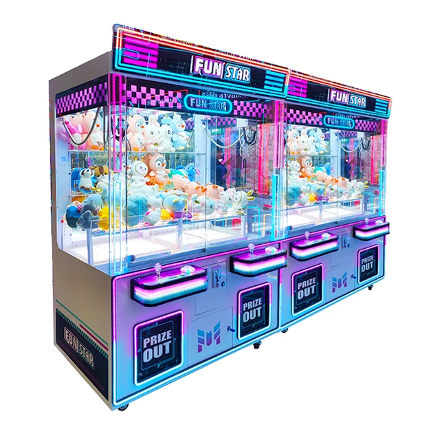 

Neofuns 2 Players Toy Claw Crane Machine Coin Operated Games Catching Vending Machine With Bill Acceptor