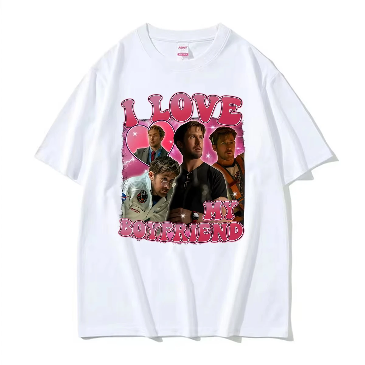 I Love My Boyfriends Ryan Gosling Project Hail Mary T-shirt Women Clothing Harajuku Gothic T Shirts Summer Tops 100% Cotton Tees