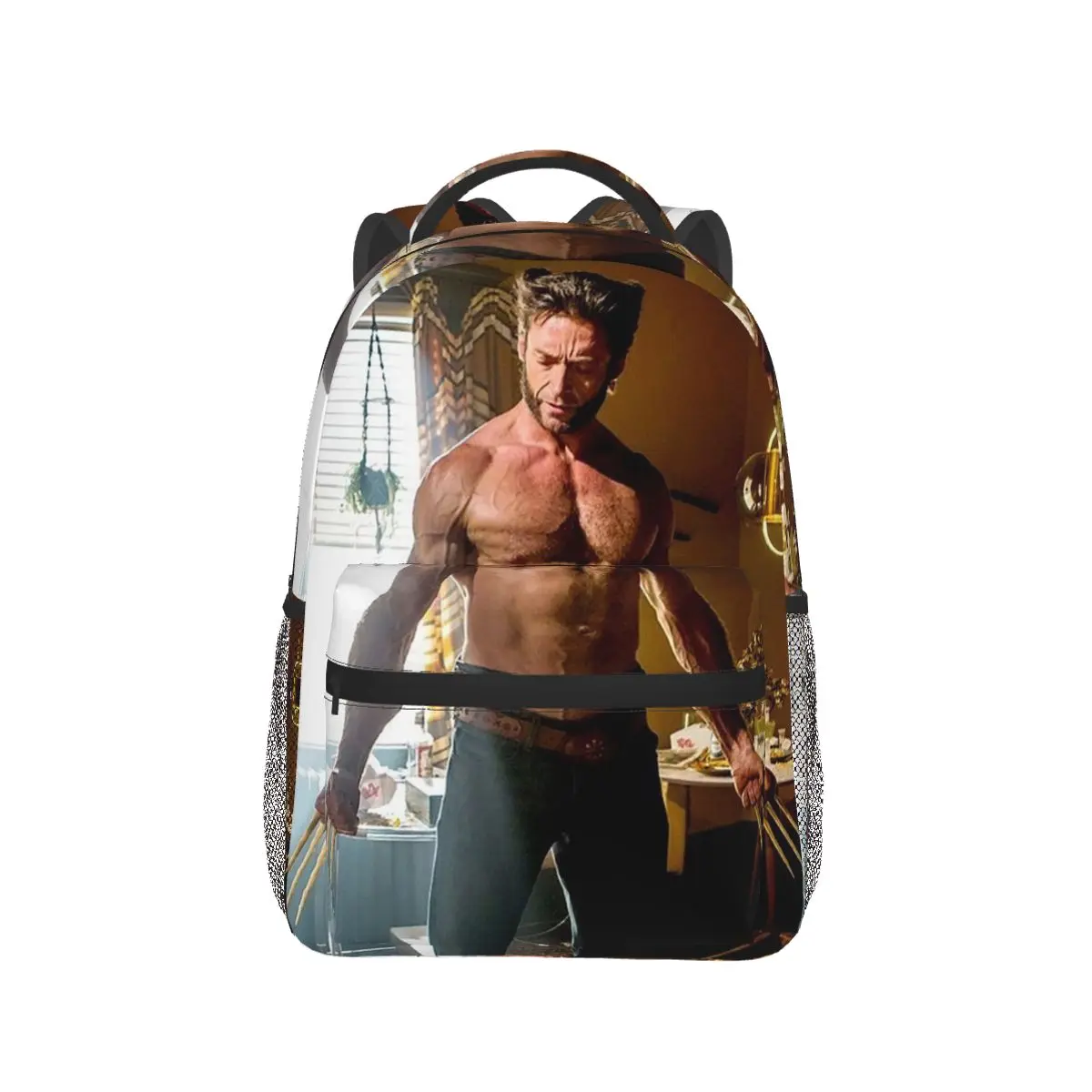 Hugh Jackman Backpacks Boys Girls Bookbag Students School Bags Cartoon Kids Rucksack Shoulder Bag Large Capacity