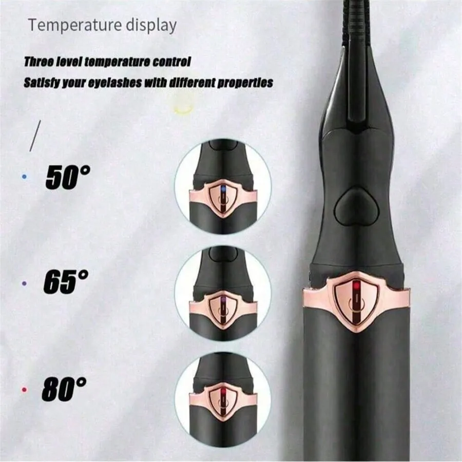 Rechargeable Heated Electric Eyelash Curler Curling Iron For Lasting Styling, Great Gift For Women