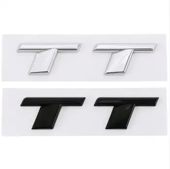 適用於Audi TT RS MK1 8N 8J MK3 8S MK2 TT 的 3D ABS 鍍鉻黑色 TT 標誌字母汽車後備箱標誌貼紙 8 最佳銷售 奧迪TT標誌 - №8