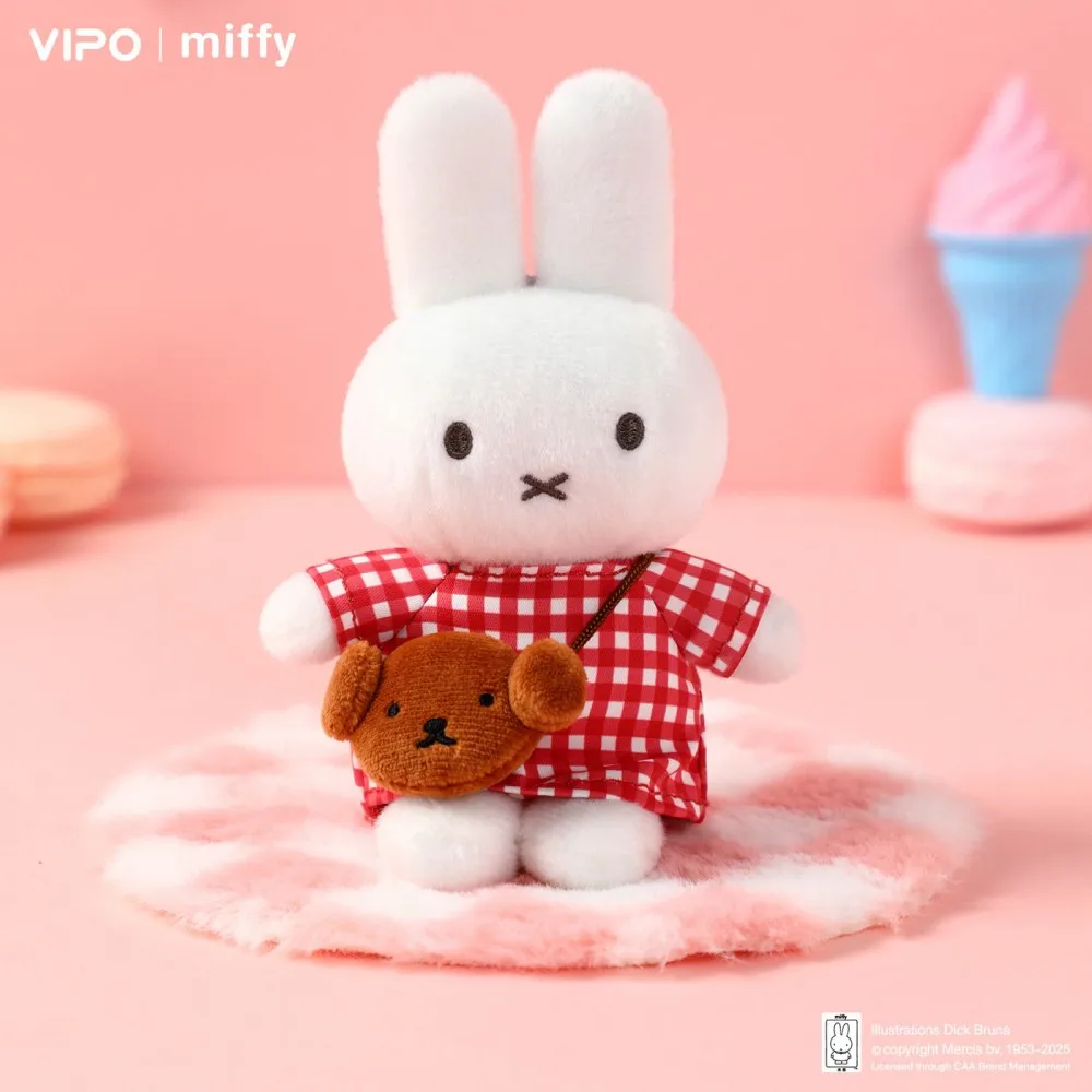 Oryginalny brelok do kluczy w stylu blind box, kawaii, nowa seria Mini Bag z Miffy, urocza lalka, breloczek, dekoracja, prezent dla pary, figurka, zabawka.