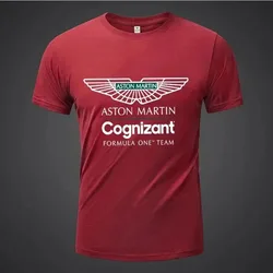 Maschio femmina 100% cotone estate Aston Martin nuova t-shirt F1 Driver Alonso o-collo Top Formula 1 t-shirt oversize con stampa da corsa