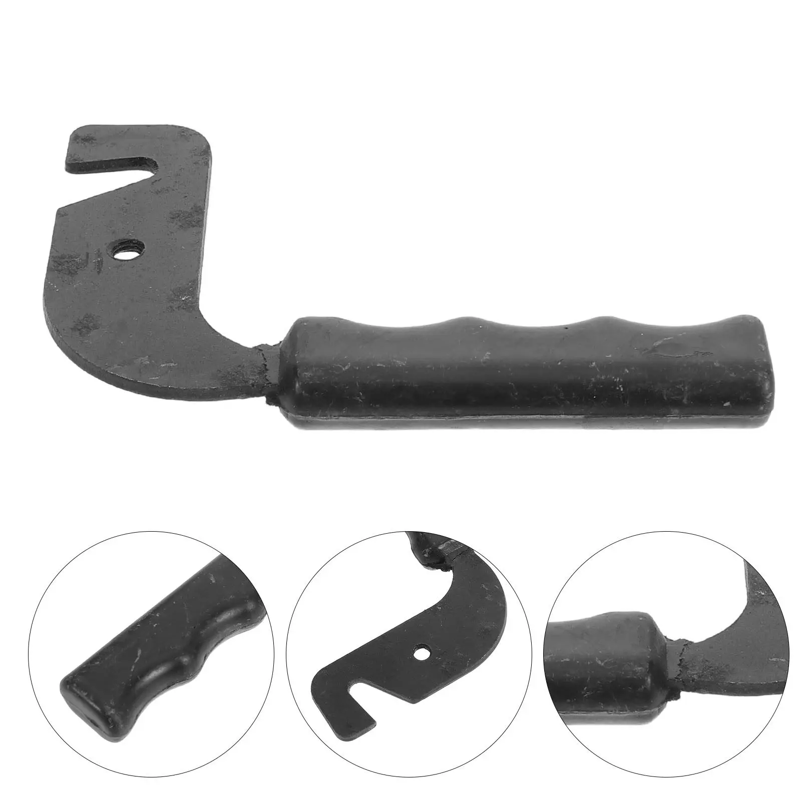 4.33 Heat Resistant Boiler Door Handle Classic Metal Pull for Wood Stove Pellet Grill Fireplace Insert Door Handle Replacement