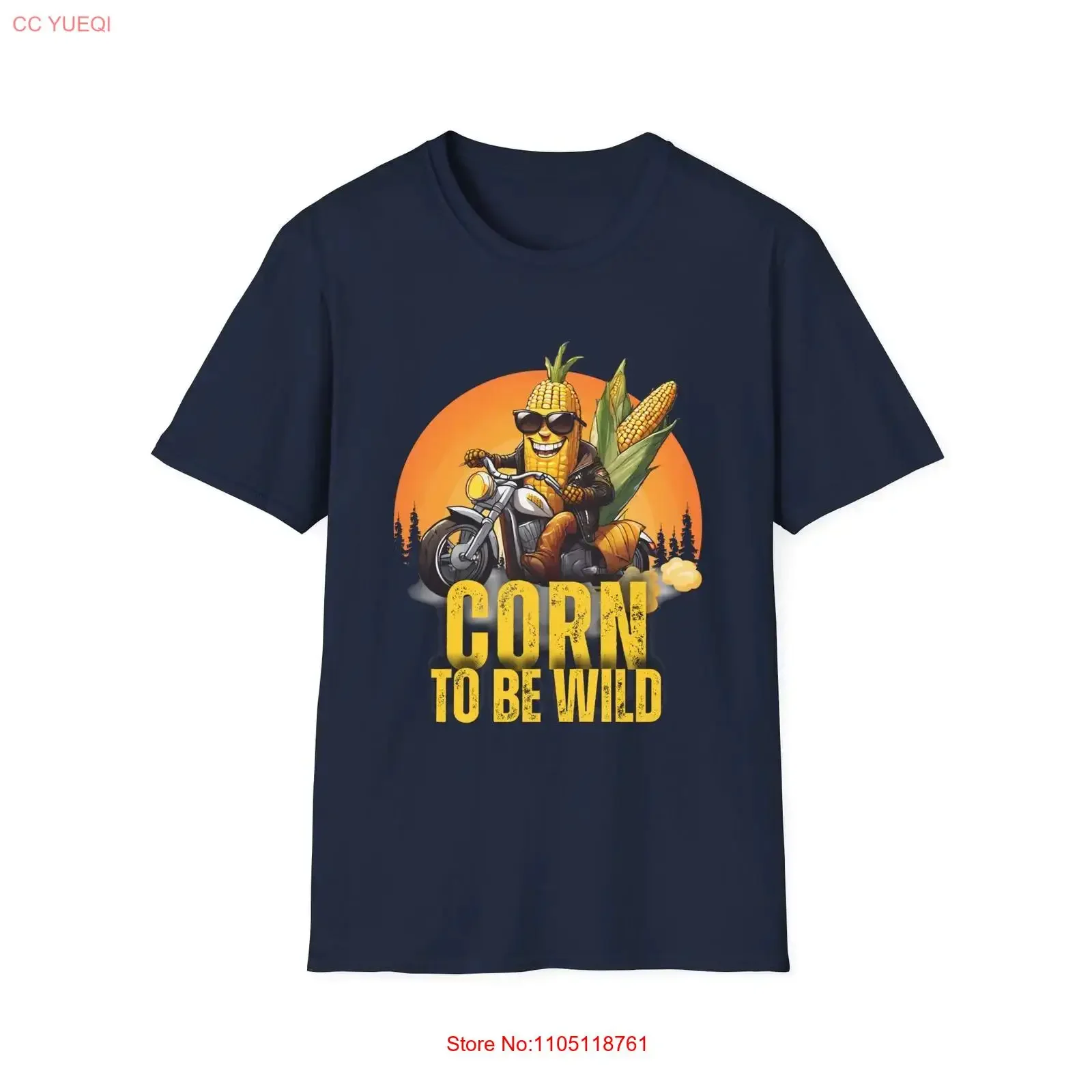 Corn Cob Motorcycle T Shirt Funny Summer Foodie Vegetable vintage Washed Comfortable Soft streetwear Casual fashion