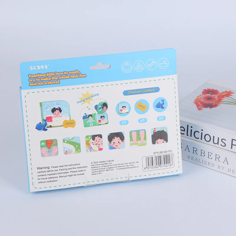 مادة Sezoz EVA عادات جيدة لتطوير فرشاة التنوير للأسنان تحافظ على نظافة التعليم المبكر كتاب ألعاب الأطفال #6