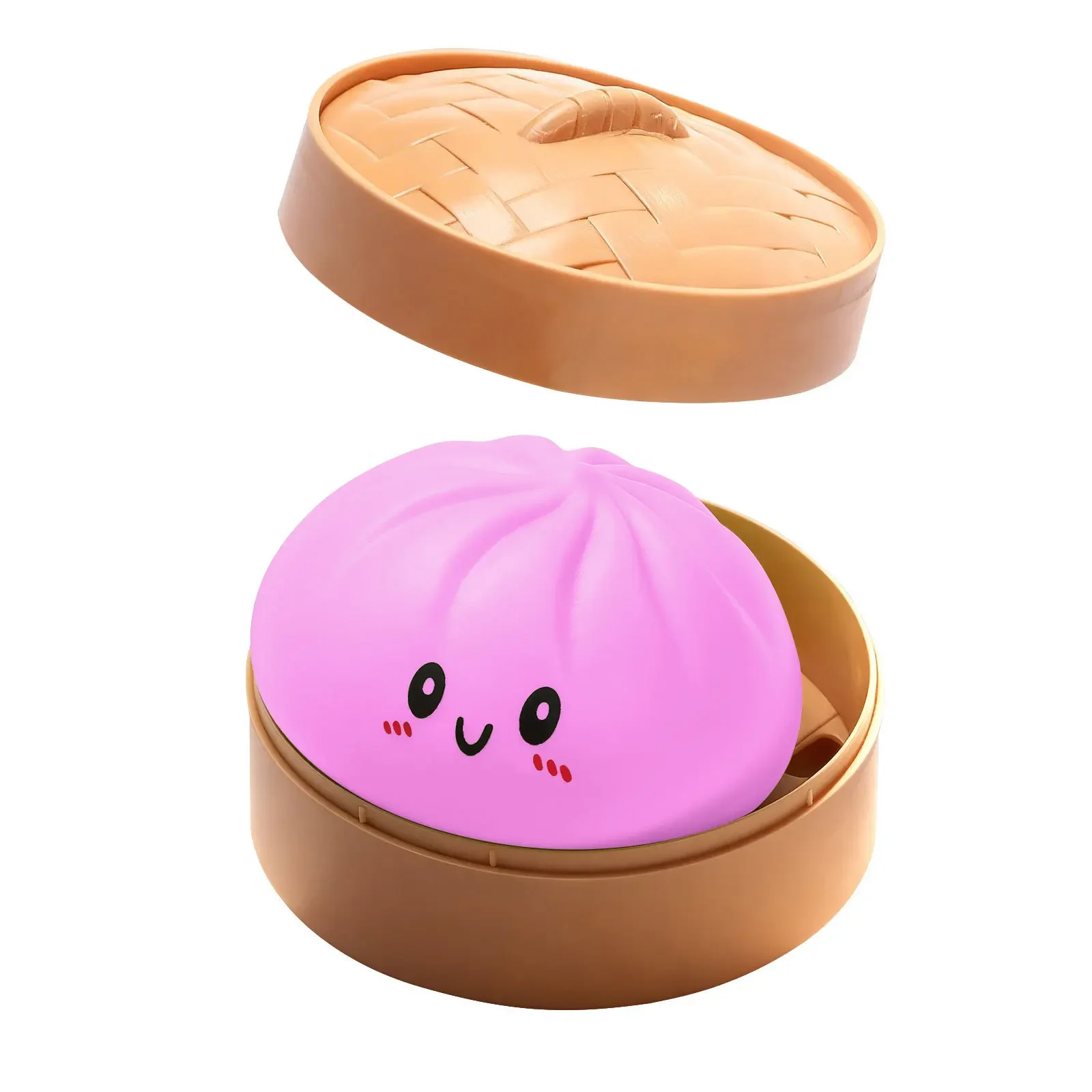 New Glitter Dumpling Glitter Dumpling Squishy with Box Dumplings Sensory Squeeze Toy for Stress Relief image 3