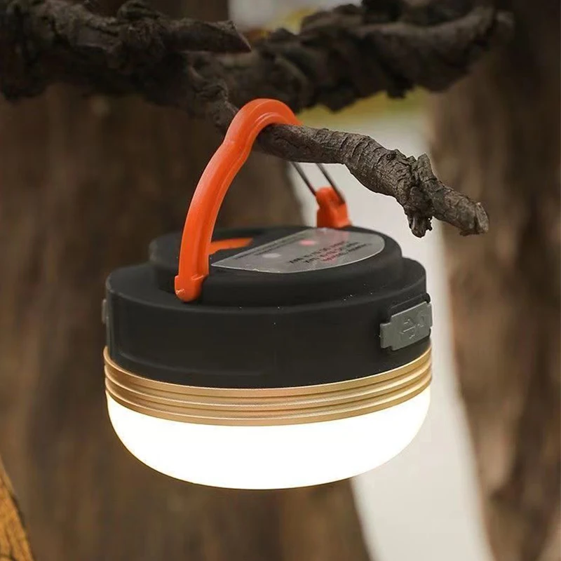 Portable Multifunctional Rechargeable LED Camping Light Mini COB Tent Light with Hook Outdoor Emergency Lamp for Camping,Repair