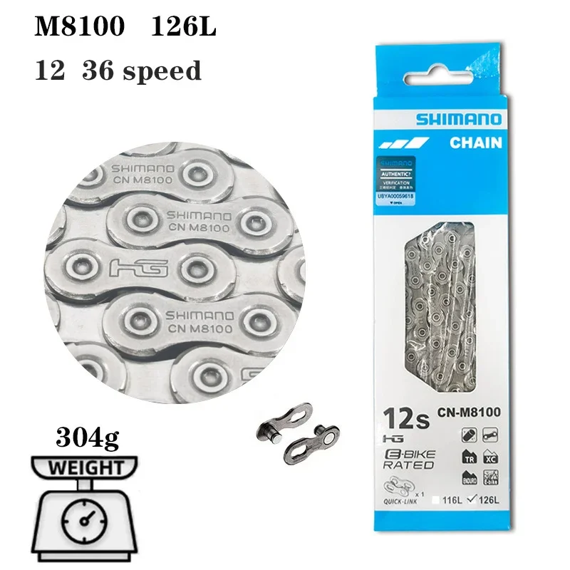 Shimano 12s Bicycle Chain Current 12v Mtb Bike Accessories 12v Current M7100 M8100 M9100 MTB Bike Chain