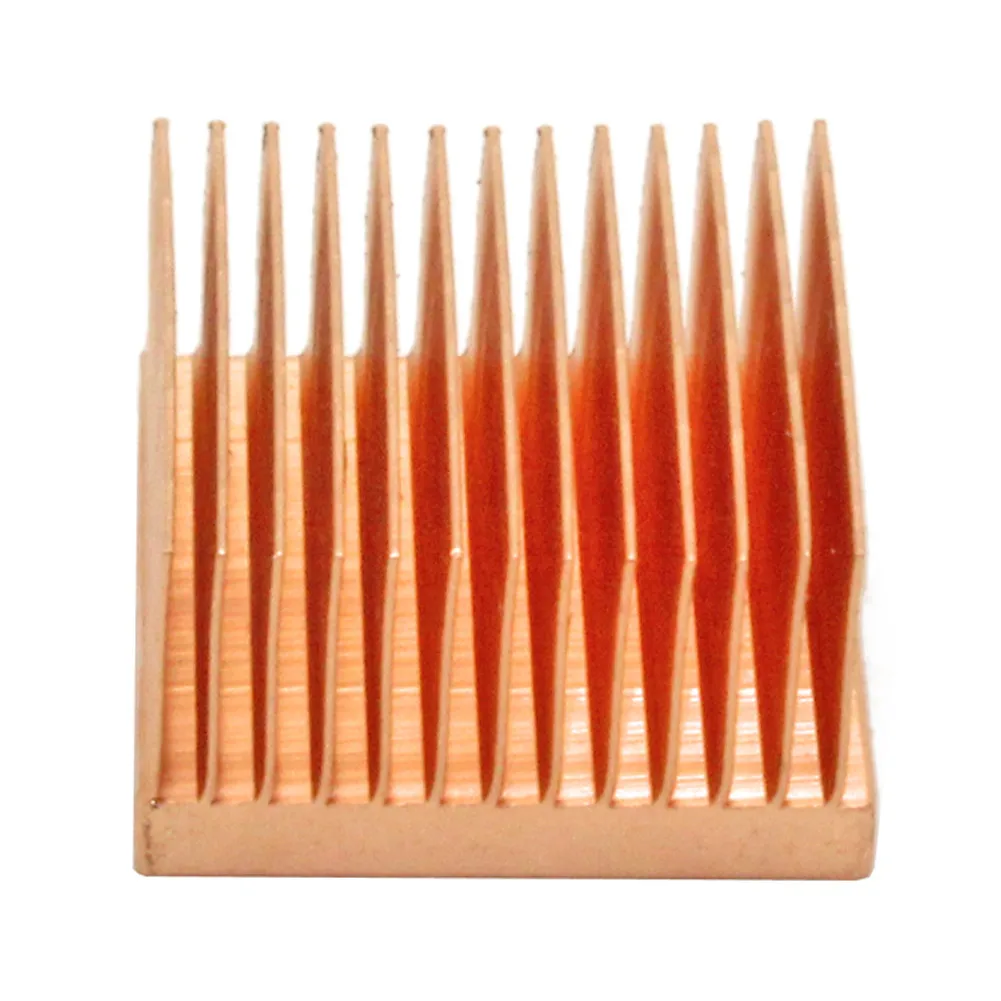 20x20x11mm Pure Copper Heatsink Small Heat Sink Radiator for Raspberry pi Electronic Chip MOS IC 3D printer Cooling Cooler