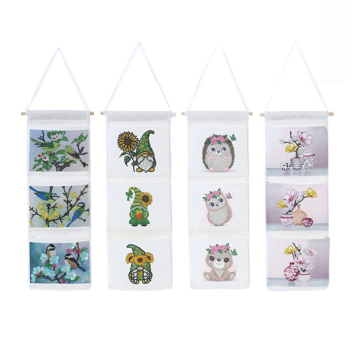 

1pc DIY Butterfly Diamond Painting Hanging Storage Bags Waterproof Diamond Art Wall Hanging Bag Diamond Art Handiwork Kits