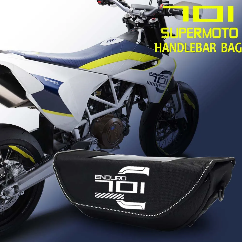 For 701 SUPERMOTO & ENDURO Motorcycle Waterproof And Dustproof Handlebar Storage Bag