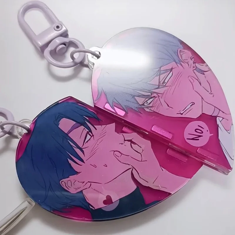 Anime Alien Stage Ivan Till Keychain Unisex Acrylic Couple Pendant Key Chain 2Pcs/set Magnet Keyring Bag Accessories