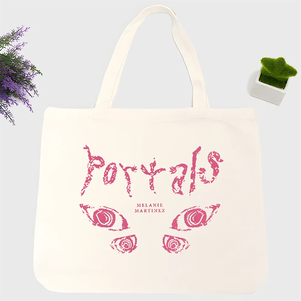 

Melanie Martinez Portals Singer Music Women Handbags Canvas Tote Shopping Bags Reusable Shopping Bag Eco Foldable