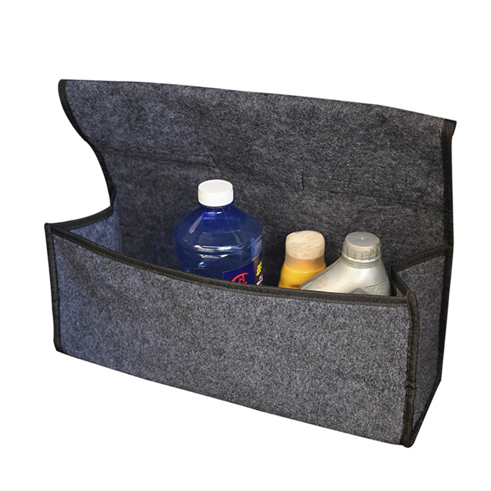 

Car Storage Bags Foldable Trunk ganizer Durable Car Container Ideal for Groceries Cleaning Supplies Emergency Gear