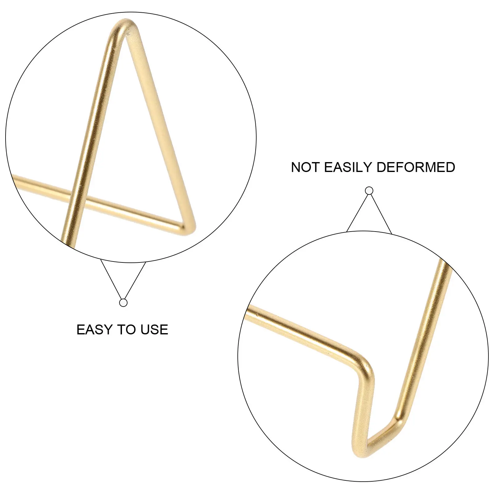 Iron Photo Easel Stand for Albums Frames Crafts Medals Desktop Display Storage Rack for Home Office Organization