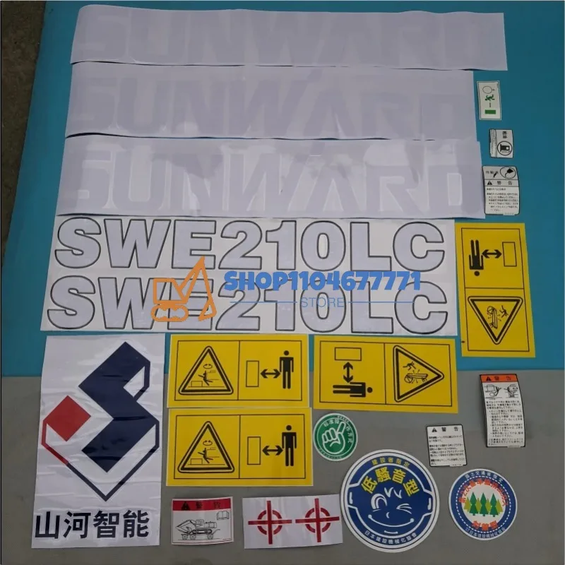 

For Sunward SWE150/200/210/230LC Brand New Whole Car Sticker Decal Car Sticker Excavator Accessories