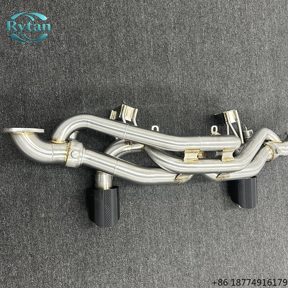 

Performance Valved 304 Stainless Steel Valvetronic Exhaust Pipe System Catback for GT4 Carbon Fiber Tips
