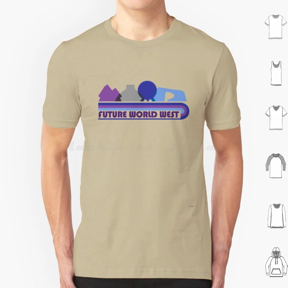 Future World West T Shirt Big Size 100% Cotton World Future World Walt World Retro Retro World Vintage World Spaceship Earth