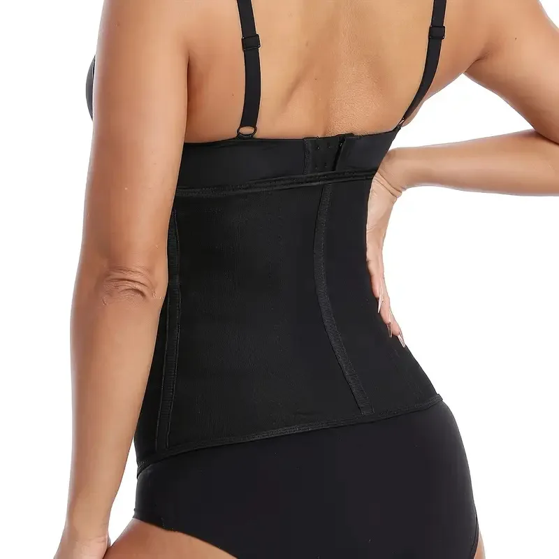 المرأة الرياضية ملابس داخلية مدرب خصر ضيق المناسب حزام الضغط صافي القماش البطن الموثق حزام الرياضة تشكيل الخصر الختم #4