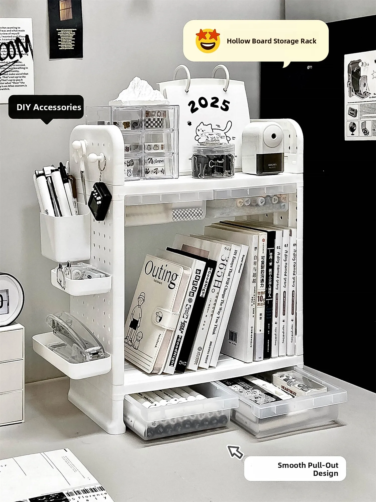 

Настольный органайзер для офиса: подвесная доска с отверстиями, держатель для ручек, подставка для книг, чудо-органайзер для канцелярских принадлежностей