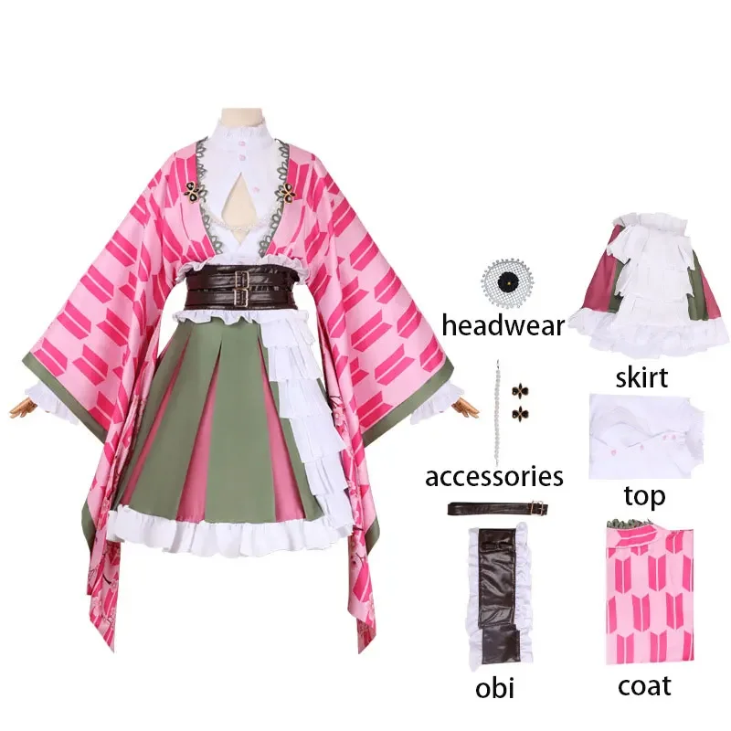 costume-cosplay-mitsuri-style-anime-rose-et-vert-ensemble-complet-comprenant-une-perruque-une-ceinture-une-jupe-un-haut-un-manteau-et-des-accessoires