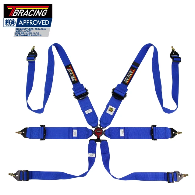 race adjustable blue seat belt racing car safety belts