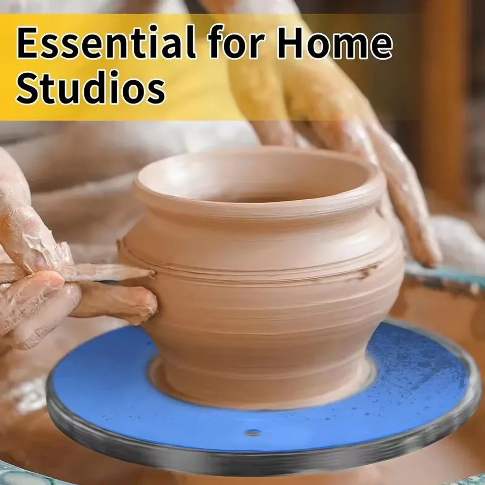 

New 25cm Double Face Use Aluminum Turntable for Ceramic Clay Sculpture Platform Pottery Wheel Lazy Rotary Tools High Quality