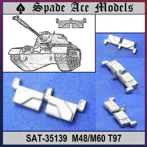 

Spade Ace Models SAT-35139 1/35 Scale US M48/M60 T97 Metal Track (No Tank)