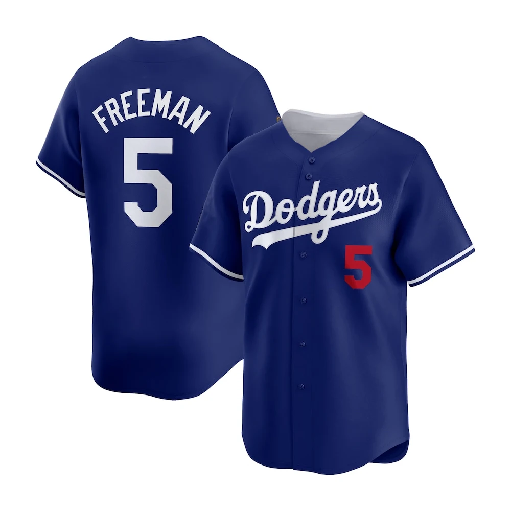 2024 Mens Freddie Freeman Baseball Jersey Nunber 5 Youth Kids Breathable Quick-dry Outdoor Baseball Uniform