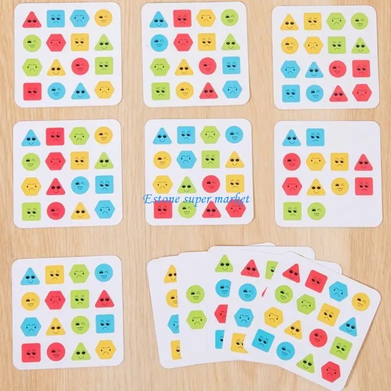 

090B Children Pair Color Cognitive Puzzle Toy Activity Board Game Preschool Toy