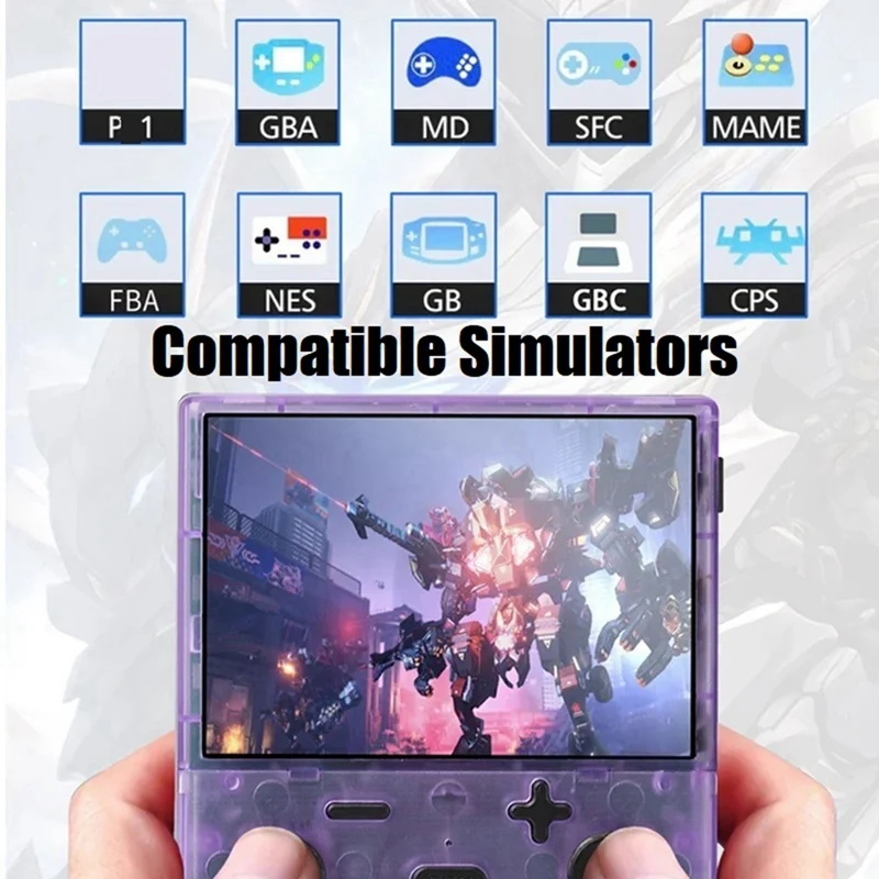 XGB35 Handheld Game Console 10000+Games 3.5 Inch Screen Linux Supports Dual Player Arcade Game Console For PS1 GBA-AB20