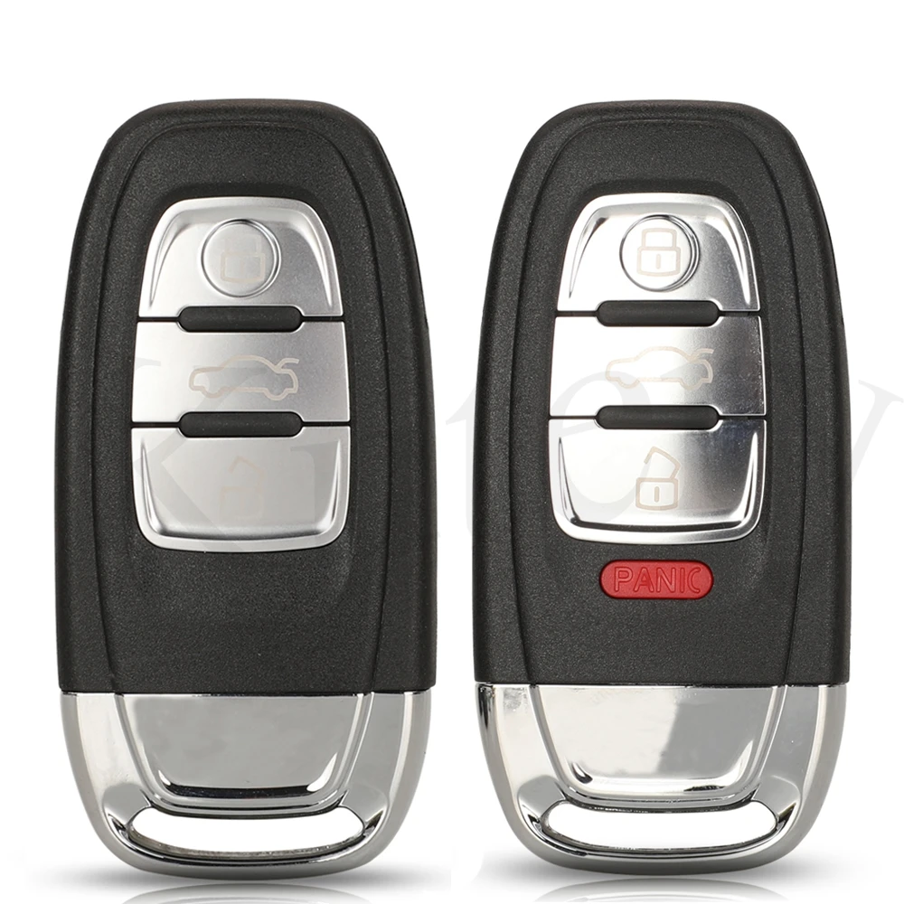 

jingyuqin For Audi A4L A6L Q5 A5 754C / 754G Replacement Smart Remote Car Key Shell Cover Case Fob 3 4 Buttons