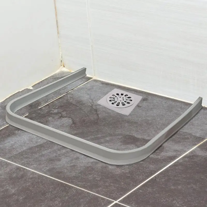 Shower Threshold Water Dam Collapsible Shower Barrier Water Stopper Retention System Dry and Wet Separation Shower Water Guard