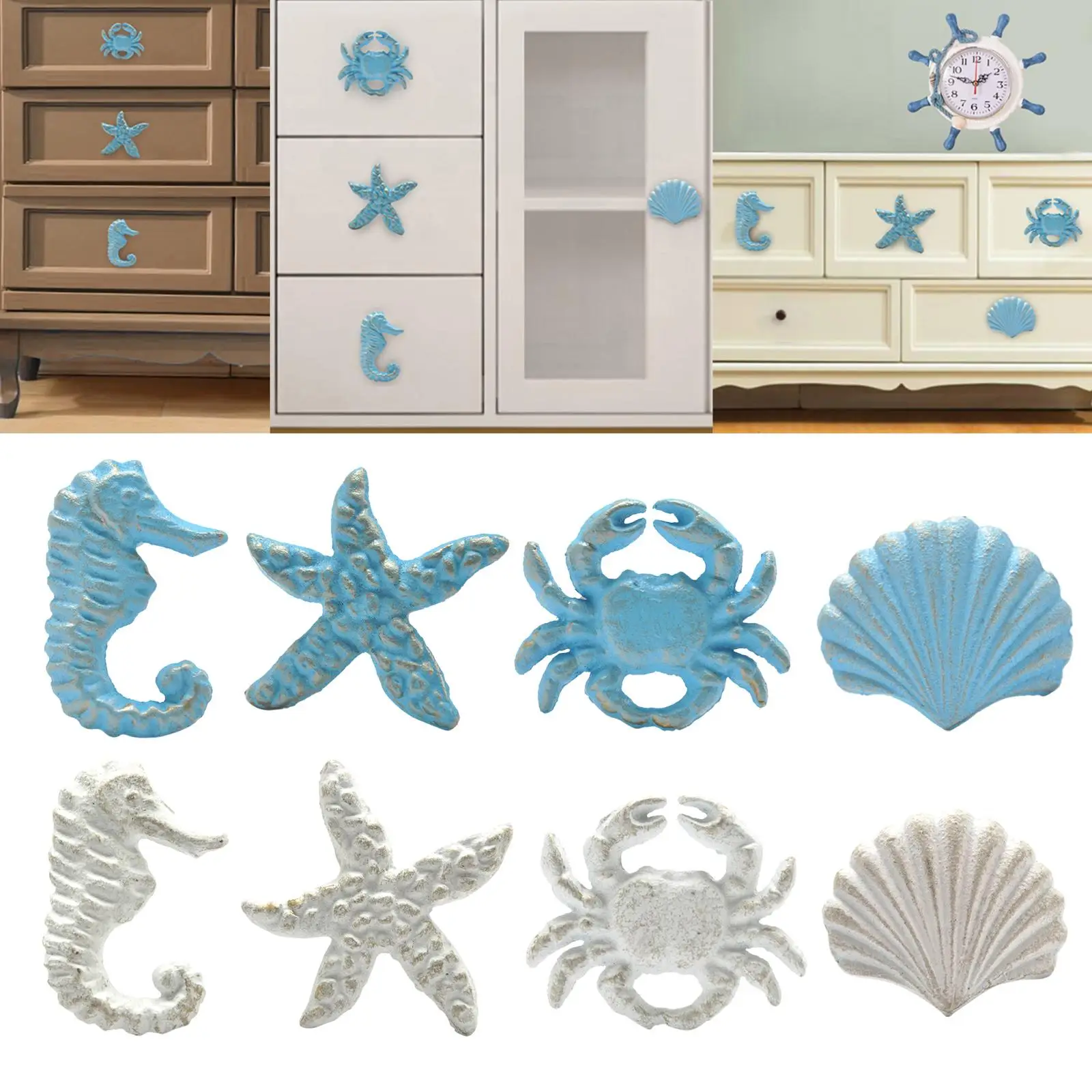 Coastal Cabinet Knobs And Drawer Pulls Set for Home Furnishings