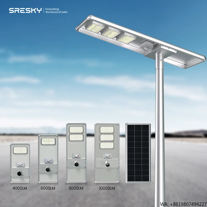 SRESKY Solar Led Street Lamp Street Lights Outdoor Waterproof China  Street Lighting Farola Led Para Exterior