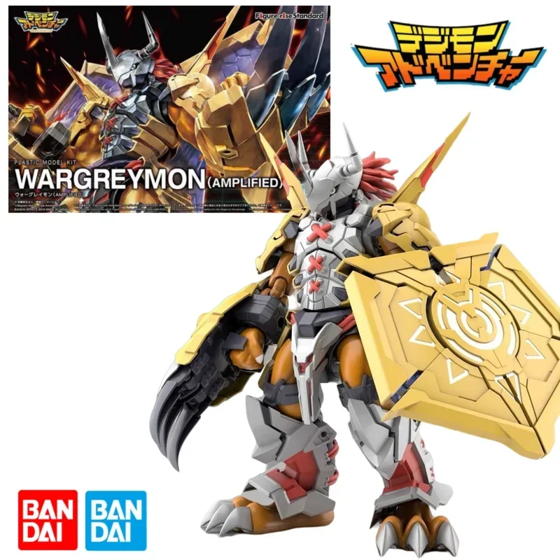 

Bandai Figure-Rise Standard Frs Amplified Digimon Adventure Wargreymon Pvc Anime Model Kit Assembly Original Toy Kids Gifts