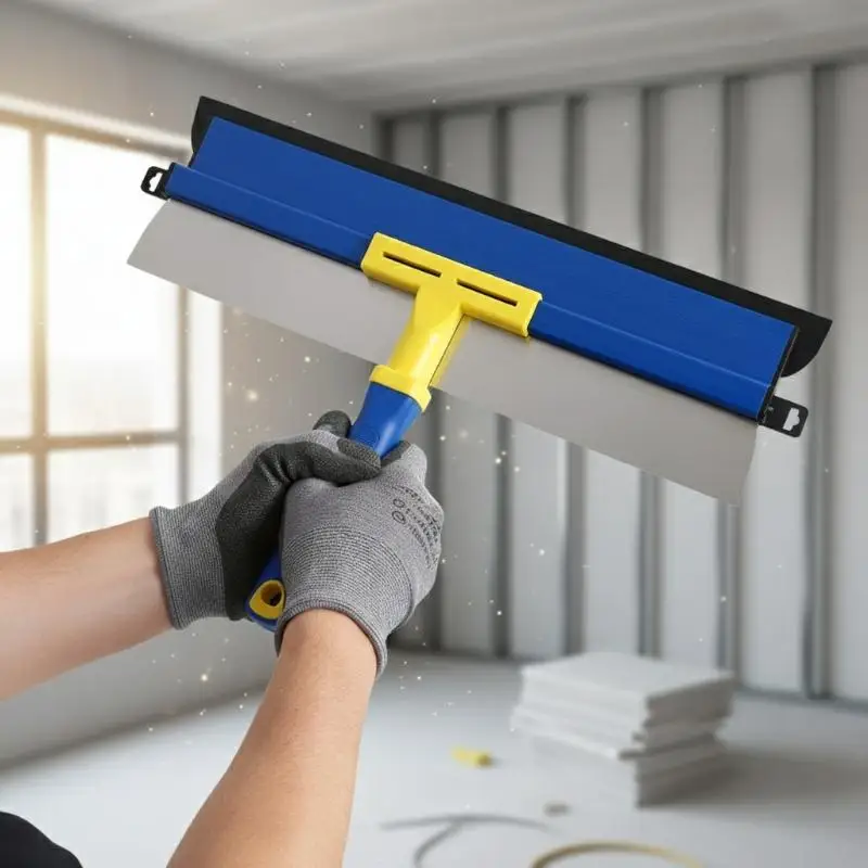 Drywall Skimming Stainless Steel Scraper Taping Tool Flexible Finishing Spreading Knife for Wall Plastering Paint