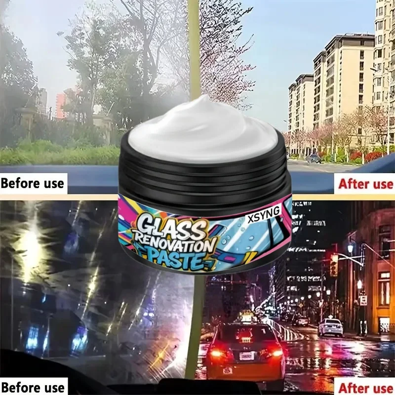 Glass polishing agent, car windshield oil film remover, deep polishing car window and rearview mirror repair kit