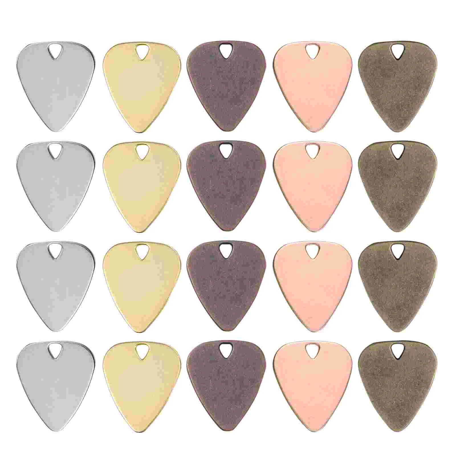 

20 Pcs Small Guitar Pick Charms Electric Picks Guitars Key Chain Cool Accessories