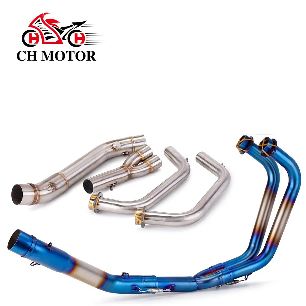 

slip on Full Exhaust System pipe middle pipe without exhaust for YAMAHA YZF MT03 R25 R3 YZF R25 R3 MT03 2015 2016 2017 2018 202