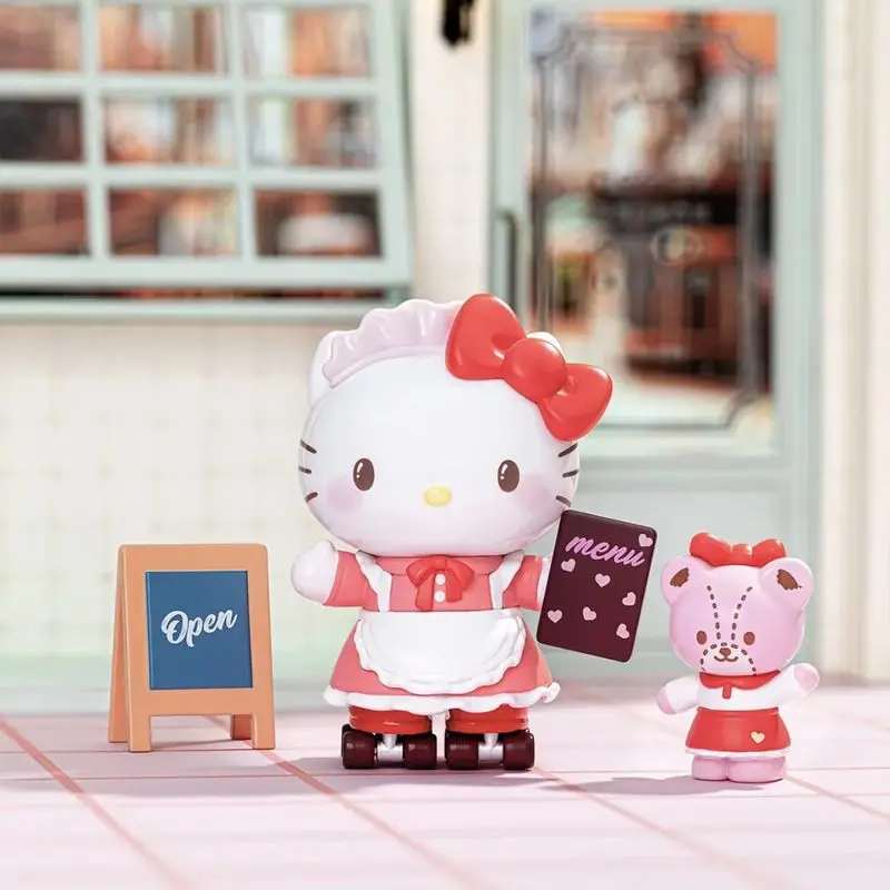 

Genuine Sanrio Character Roller Skating Restaurant Series Blind Box Kawaii Kuromi My Melody Hellokitty Cinnamoroll Surprise Gift