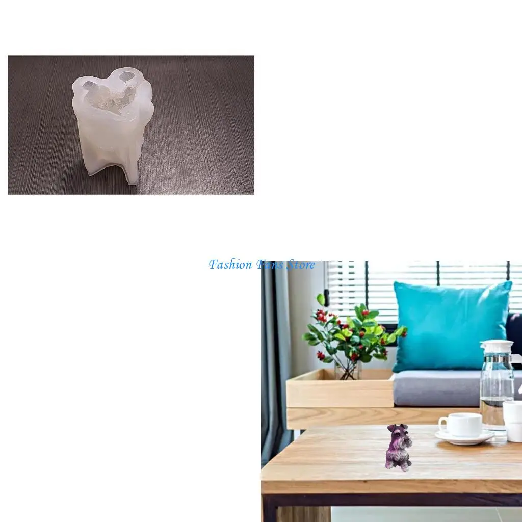 

Прекрасная собака формы для литья эпоксидной смолы ремесло ароматические свечи украшения DIY ремесло