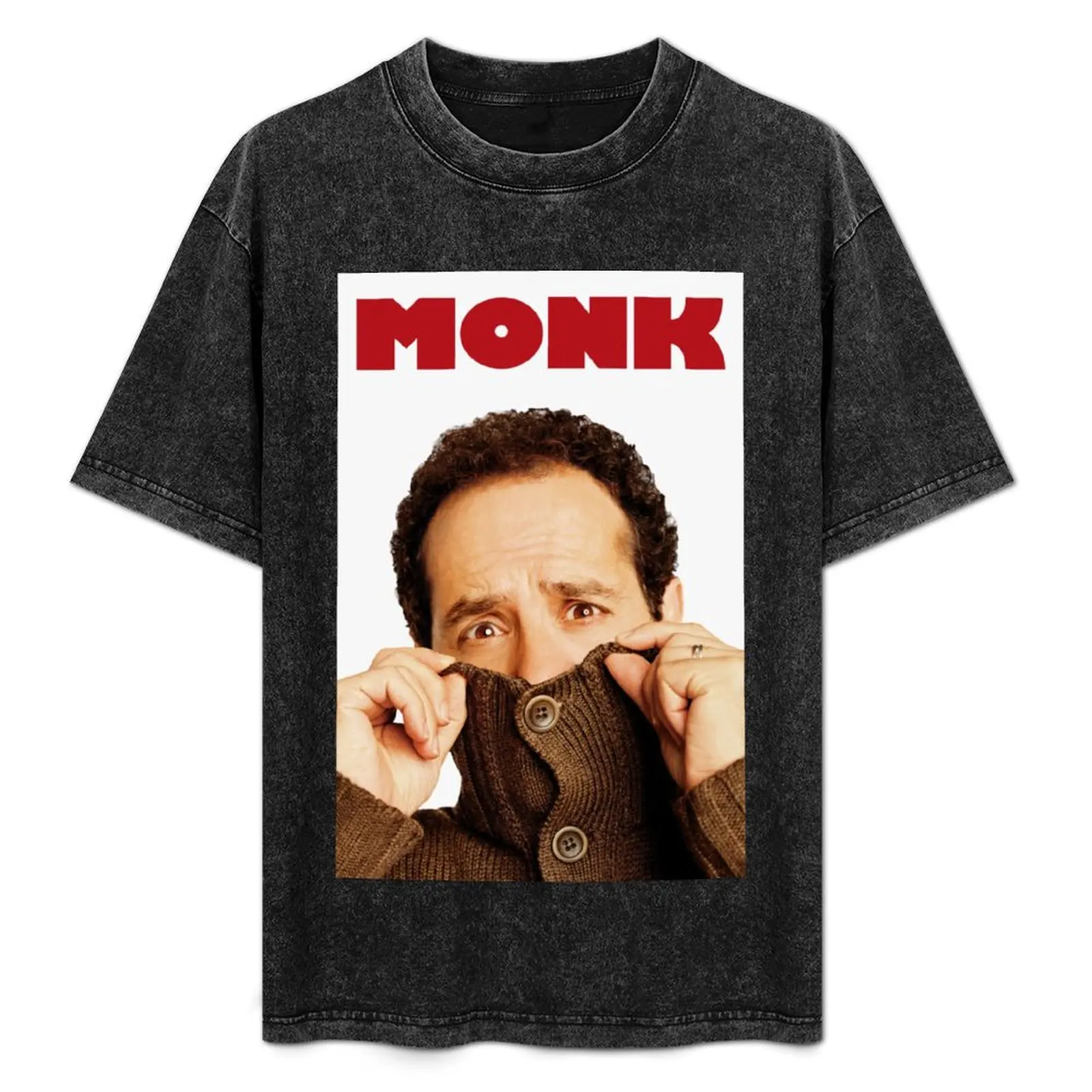 Adrian Monk Mr. Monk tv show poster T-Shirt Simple Casual Short Sleeve Tee